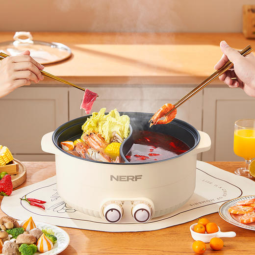 【NERF 拉尔弗电器】鸳鸯电火锅-HQL-Y07B 商品图0
