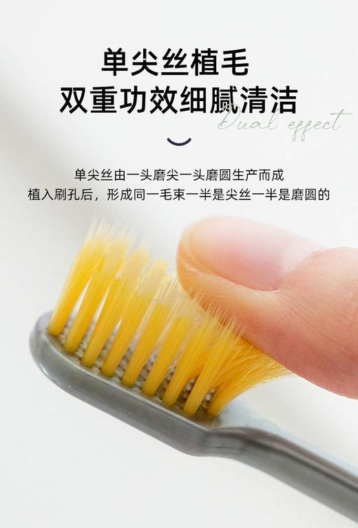 【限时抢购】【自主产品】 成人护龈宽头中毛+软毛深层清洁牙刷（5支✖️4组）180A125001 商品图3