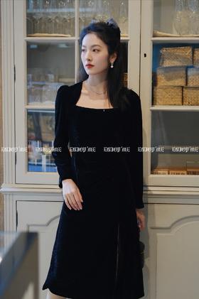 【门店同款】ENJOY春季抽绳开衩连衣裙 149678098