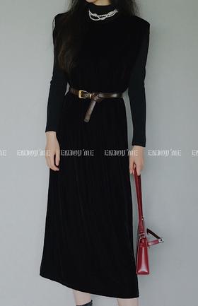 【门店同款】ENJOY冬季复古气质丝绒长裙 154547172