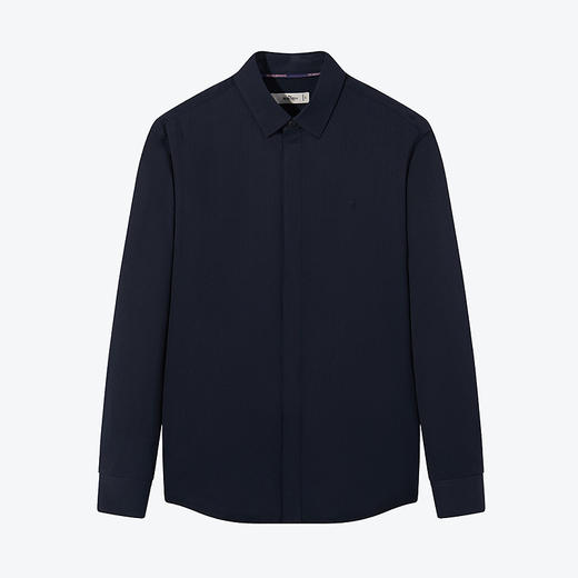 【舒弹丝】柒牌衬衫男长袖春季新品条纹提花抗菌男士休闲翻领衬衣	126A70880 商品图4