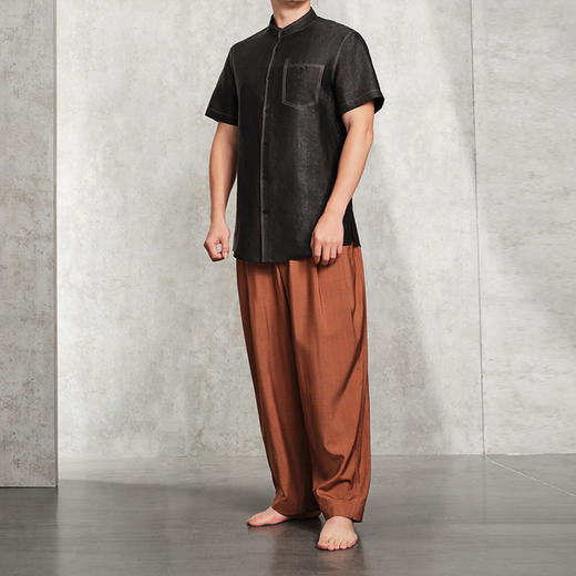 TANGY Collection天意精品2024春季新品宽松休闲直筒裤休闲裤 N241502 商品图4