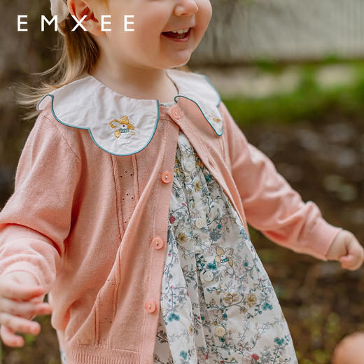 【宝宝服饰】EMXEE嫚熙童装毛织开衫春秋外套上衣百搭 商品图5