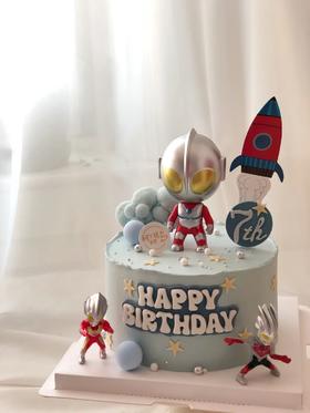 黑巢-大头奥特生日蛋糕