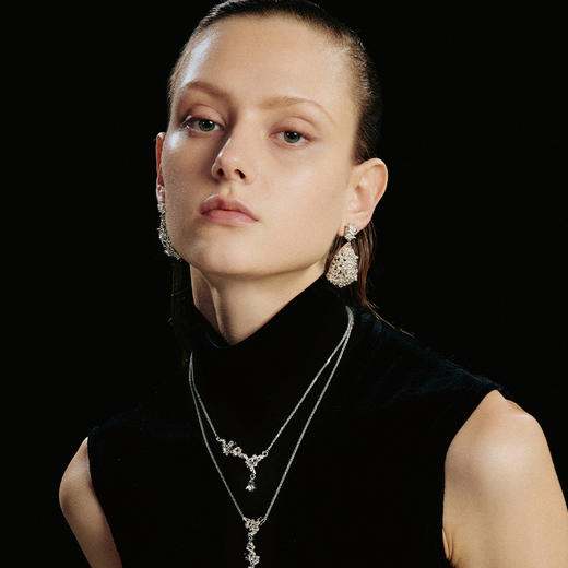 ATELIERSÓ 24SS KARAT 系列-蛋型拼接克拉耳钉 商品图3