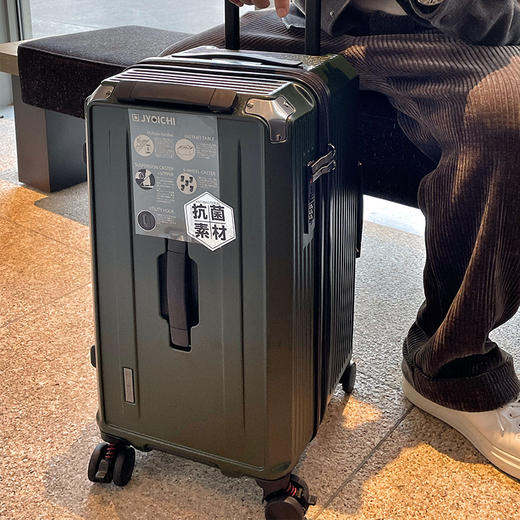 【超大容量！密码行李箱】出口日本密码行李箱男大容量静音万向轮加厚拉链拉杆箱女皮箱28寸，不仅容量宽敞，而且轮子静音顺滑，让你在旅行中享受无拘无束的自由。 商品图2