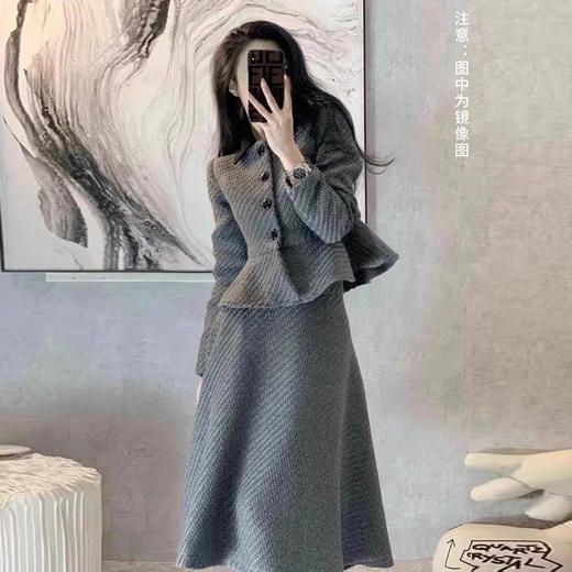 裁缝学苑AS183小香风连衣裙套装纸样新款深冬装上衣半裙子版型 商品图4