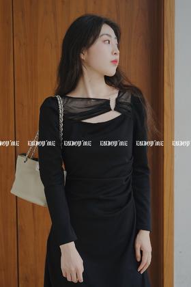 【门店同款】ENJOY秋季极致女人网纱连衣裙 154446953