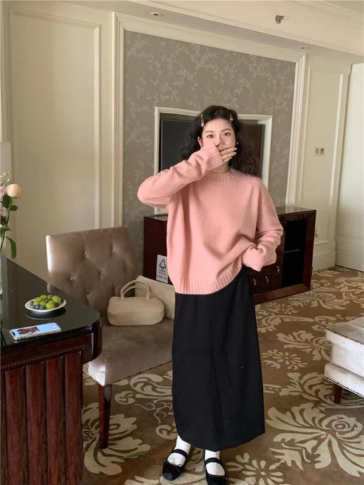 A7125      简约纯色气质休闲减龄百搭软糯毛衣外套（特价不退换） 商品图1