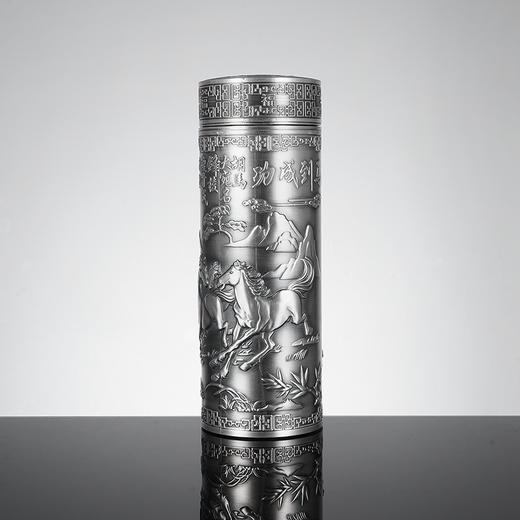 子佩集S999银【马到成功】杯摆件【DLBJB027-150】纯银内胆泡茶杯2401 商品图0