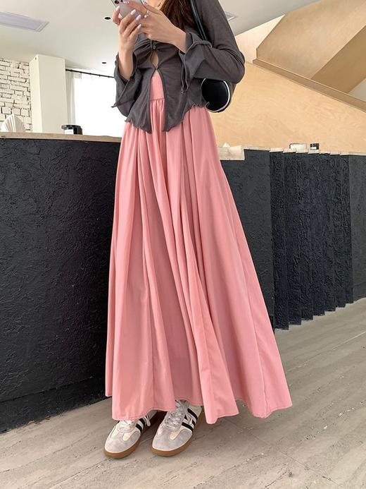 春季新款【木耳边 不规则半身裙女】肌理感 飘逸大摆舞裙 拖地伞裙 商品图4