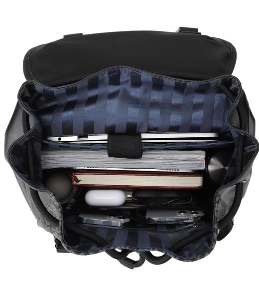 皮尔卡丹男士双肩包商务电脑背包真皮大容量男款时尚牛皮男士书包 商品图5