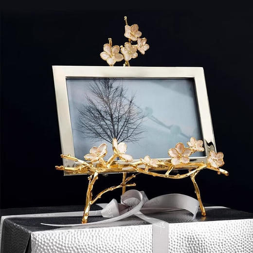 Michael Aram 金色银杏/马蹄莲/樱花相框 手工珐琅金属黄铜相框轻奢送礼结婚礼物 商品图7
