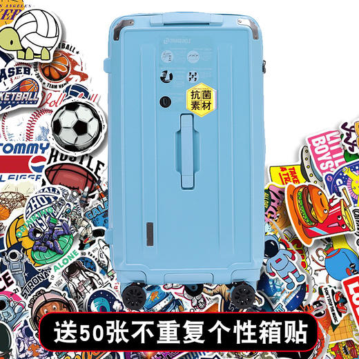 【超大容量！密码行李箱】密码行李箱男大容量静音万向轮加厚拉链拉杆箱女皮箱28寸，不仅容量宽敞，而且轮子静音顺滑，让你在旅行中享受无拘无束的自由。 商品图5