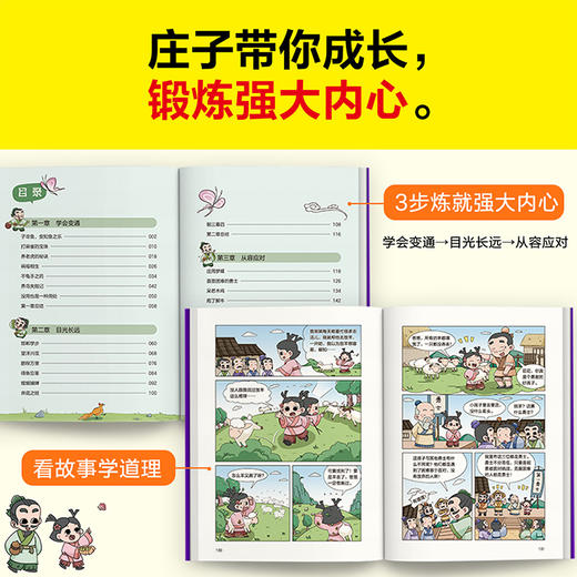 读客漫画庄子 庄子内心很强大，什么困难都不怕！樊登新书 国学经典漫画 商品图4