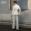 IWY/白色高端职业西装套装女主持人正装西服外套显瘦白色上镜演讲服装CP1953+D0125 商品缩略图4