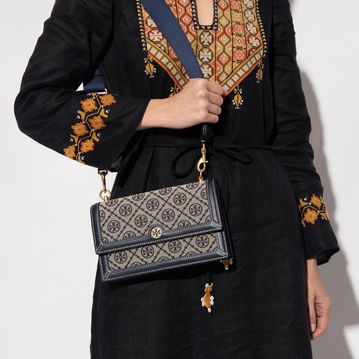 TORY BURCH 拼色女士斜挎包81000-405 商品图3