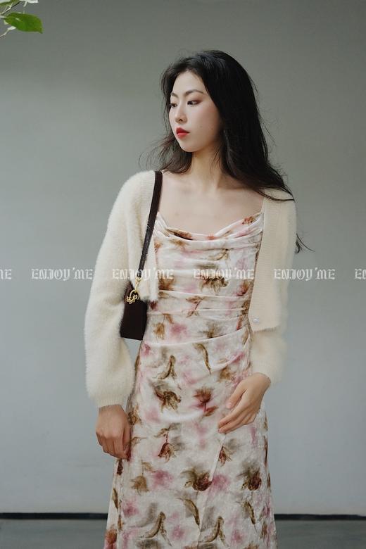 【门店同款】ENJOY2023年秋季丝绒印花吊带裙 154492992 商品图2