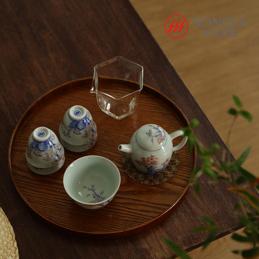 7头雅竹青花茶具 商品图0