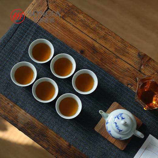 8头寿桃青花茶具 商品图4