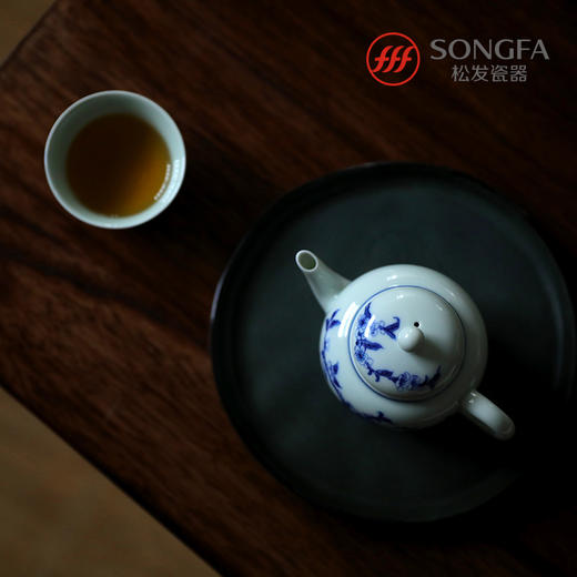 7头寿桃青花茶具 商品图6