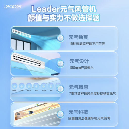 统帅（Leader）中央空调 KFRd-72NW/73ED81TU1 海尔出品 商品图5