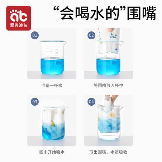 【随机装不退不换】婴儿纯棉新生儿围嘴口水巾宝宝纱布防水围兜饭兜a类0-3-6月1-2岁★爱贝迪拉 商品图4