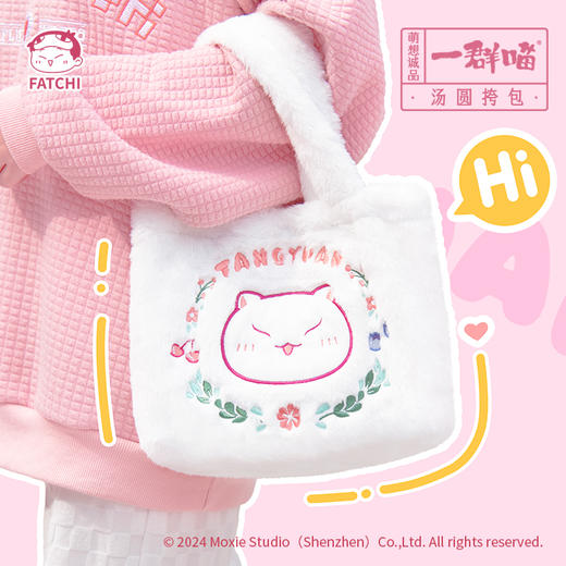 【汤圆挎包】萌想诚品如果历史是一群喵正版斜跨猫咪手提包毛绒包 商品图0