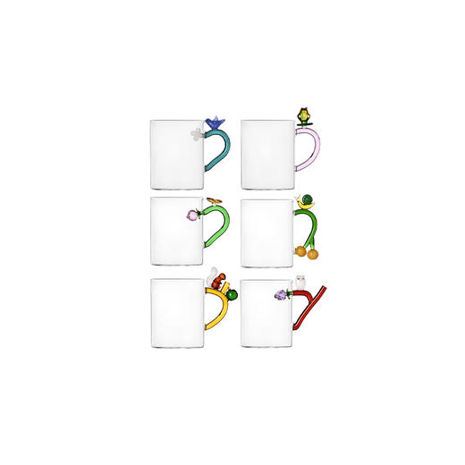 Ichendorf  花果挂⽿杯 450ml 立体动物马克杯高颜值透明玻璃咖啡杯 礼物 商品图0