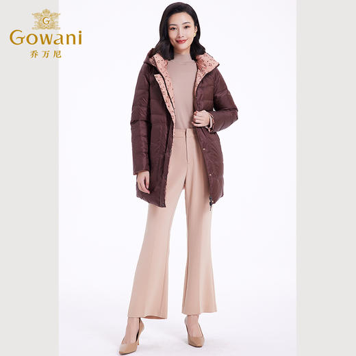 乔万尼双面穿羽绒服新品减龄连帽加厚EF4T182 商品图3