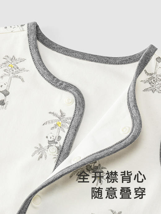 英氏熊猫氧感系列内衣家居服背心打底衣2024春季衣服YLTAJ0Q001A YLPAJ0Q002A 商品图2