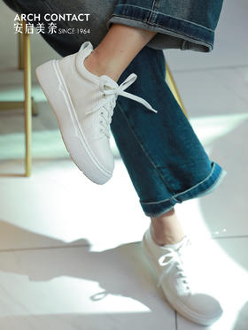 舒适百搭 | ARCH CONTACT安启美奈·秋季云朵舒适鞋垫休闲小白鞋
