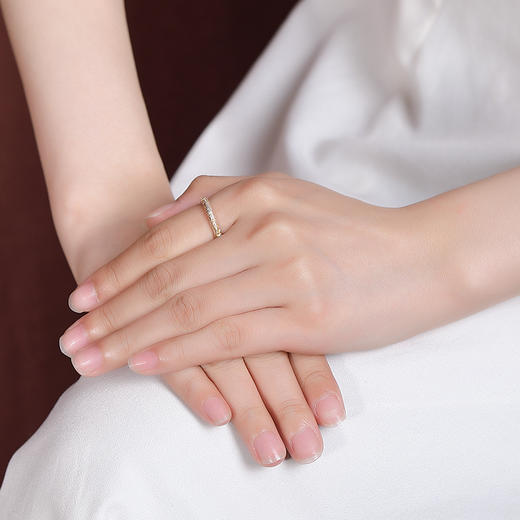 S999.9足银描金国潮民族风，樱花戒指气质复古中国风花朵指环CW-JZ06454 商品图3