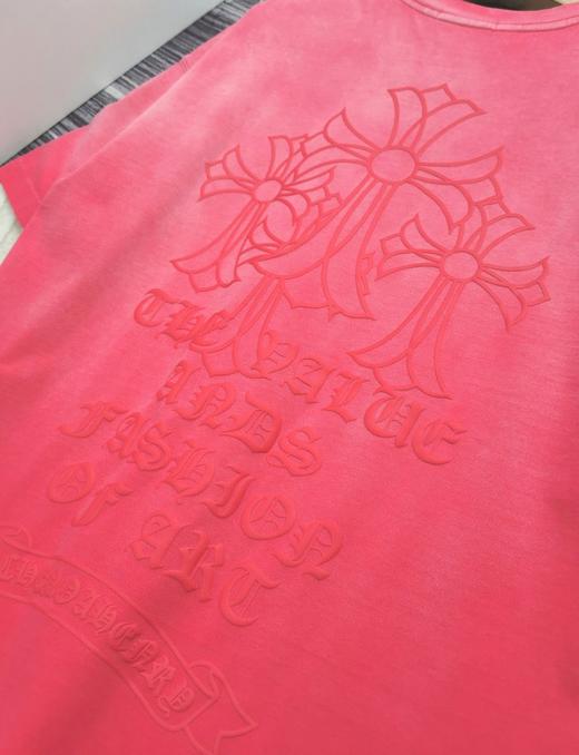 CH 2024春夏 经典款 重工喷马骝洗水 立体滴印花 圆领短袖T恤 Z-11317 商品图11