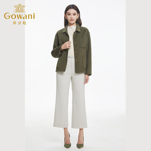 乔万尼绵羊毛羊绒毛呢外套短款外套大衣EF4B220 商品图1