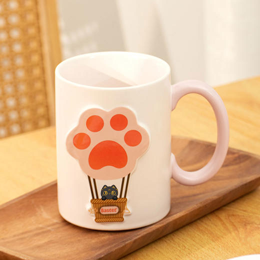 大英博物馆盖亚·安德森猫和她的朋友们系列  热气球立体浮雕陶瓷杯马克杯460ml 商品图1