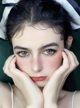 kaylens月抛  蛇院女孩 绿 14.5mm   非离子