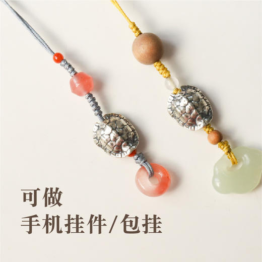 米马原创设计 S925银长寿富甲平安挂件 天地三才十天干十二地支甘四山 商品图4