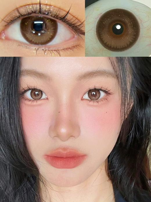 leenscolor 星河浪漫 棕 14.2mm 年抛 含硅水凝胶 商品图1