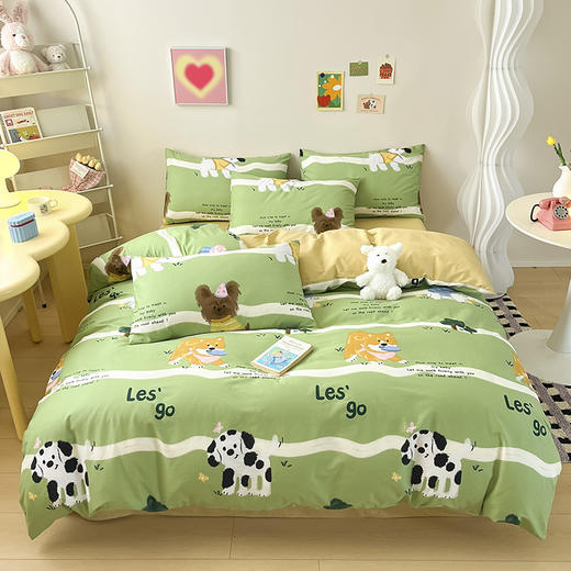 【YW】无忧购日系小清新100%全棉四季通用床品四件套YZ161019186（截单后7天发货) 商品图11