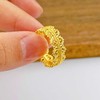【限时克减150元】足金999.9 #皇冠 #宫廷风 古法镂空实心固口宫廷蕾丝皇冠女戒(AIGFJZ00084)（预售产品下单后不退款不退货不换货不补差价 商品缩略图2
