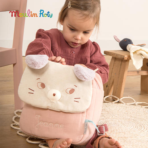Moulin Roty 云朵小绵羊深灰色/黑色背包 儿童背包 适合年龄3岁+ 雨后系列 715071 商品图4