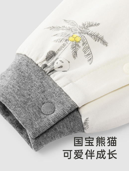 英氏新生婴儿衣服熊猫婴幼儿爬服2024春秋宝宝连体衣YLHAJ0Q003A YLAAJ0Q003A YLDAJ0Q002A 商品图3