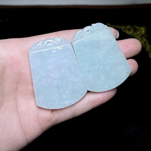 D翡翠吊坠-梯形无事牌51*38 商品图0