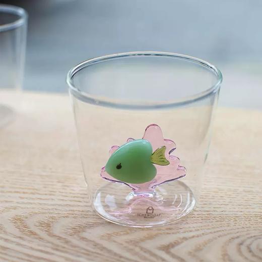 Ichendorf 玻璃水杯 珊瑚⻥350ml  意大利创意手工立体动物透明玻璃水杯 商品图4