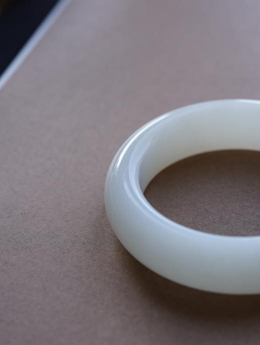 大白·白玉平安镯 手镯【 嘉石225】 商品图4