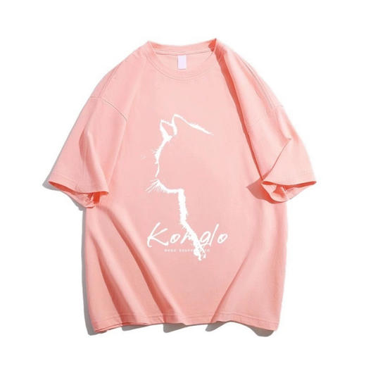 2025春夏款【潮流印花 棉质短袖宽松T恤女衣服】胖mm遮肚 女装上衣 商品图9