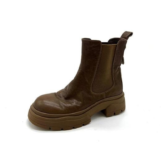 千百度秋冬厚底休闲简约切尔西靴单靴女靴A23529311 商品图2