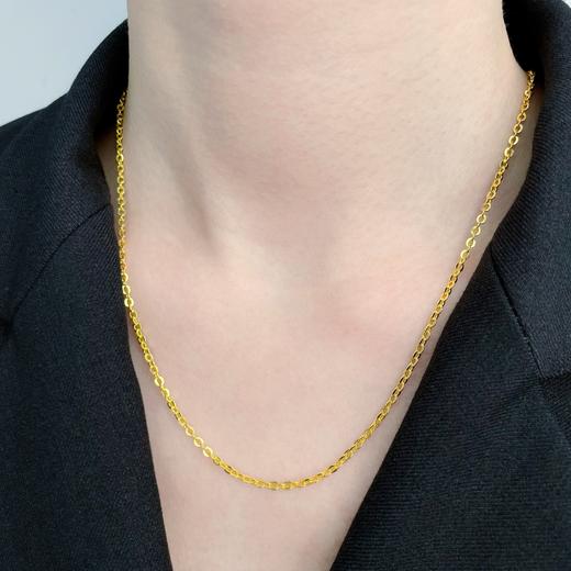 【限时克减150元】足金999.9 O字链项链(XL00008-06)补差价）补差价）预售产品下单后不退款不退货不换货不补差价 商品图2