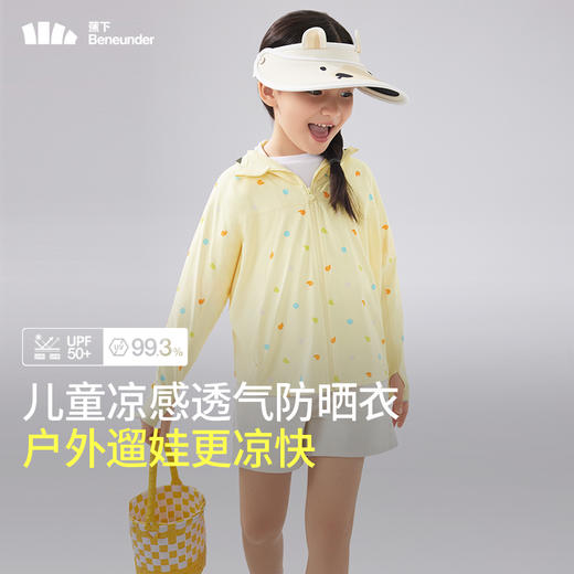 蕉下儿童披肩防晒衣AL11124宝宝防紫外线透气外套男女孩童防晒服 商品图4